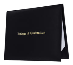 Black Imprinted University Diploma Cover - Graduation UK