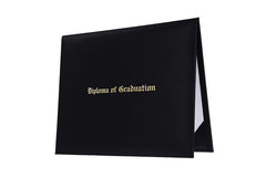 Black Imprinted Childs Nursery Preschool Diploma Cover - Graduation UK
