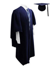 Deluxe Navy Bachelors Graduation Cap & Gown - Graduation UK