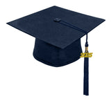 Navy Blue High School Cap, Gown & Tassel