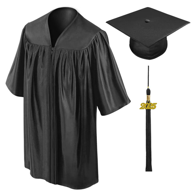 Black Childs Nursery Preschool Cap and Gown