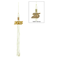 White Graduation Tassel