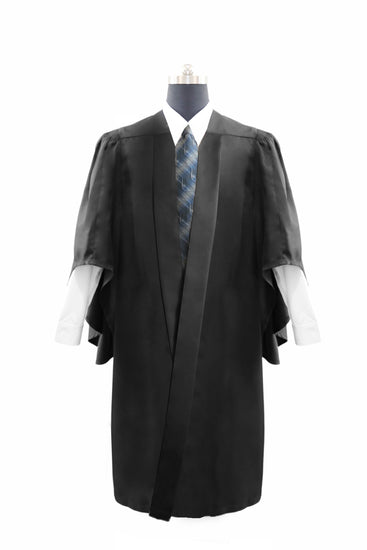 Deluxe Black Bachelors Graduation Gown - UK University Gown - Graduation UK