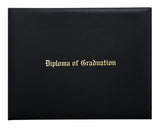 Black Imprinted University Diploma Cover - Graduation UK