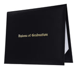 Black Imprinted Primary / Secondary Diploma Cover - Graduation UK
