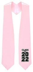 Pink "Class of 2022" Graduation Stole - Graduation UK