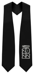 Black "Class of 2022" Graduation Stole - Graduation UK