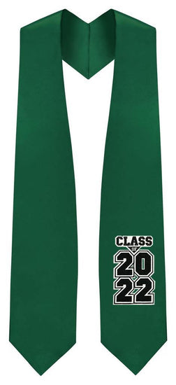 Hunter Green "Class of 2022" Graduation Stole - Graduation UK