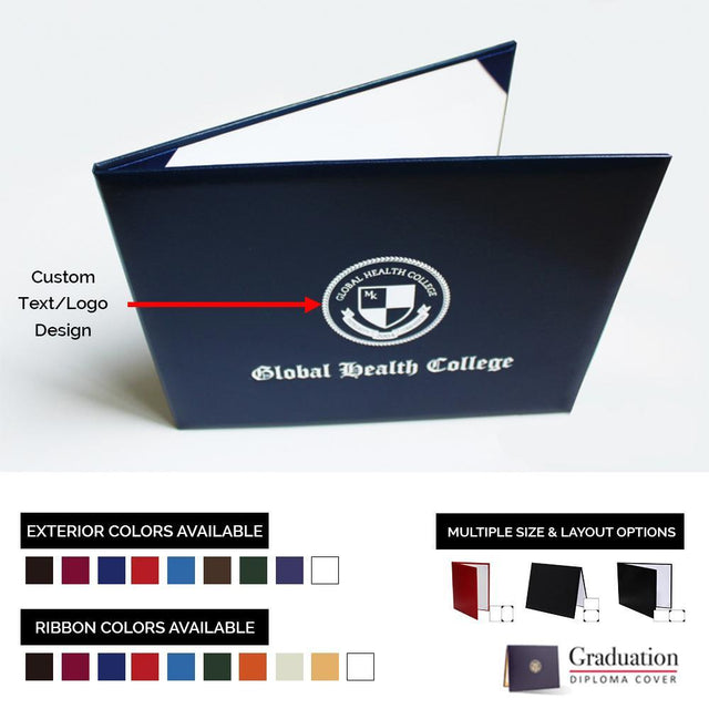 Custom Graduation Diploma Cover - Smooth Leatherette - Graduation UK