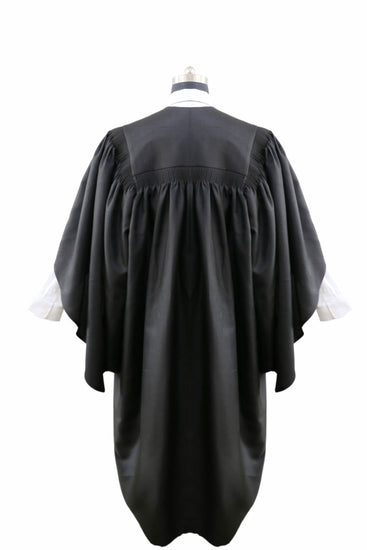 Deluxe Black Bachelors Graduation Gown - UK University Gown - Graduation UK