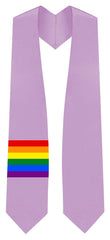 Rainbow LGBTQ Gay Queer Graduation Lavender Sash/Stole - Graduation UK