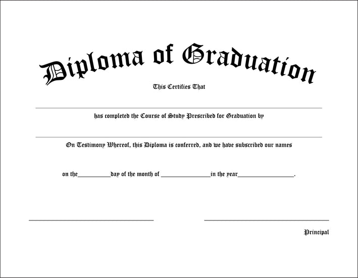 Primary / Secondary Diploma - Graduation UK