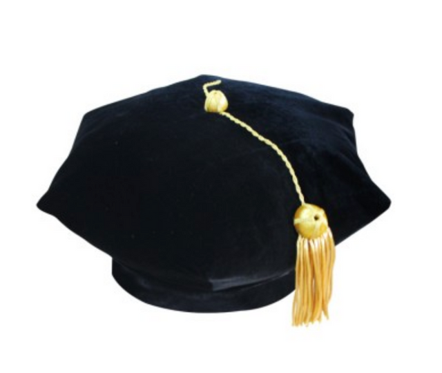 American 6 Sided Doctoral Tam - Academic Reglia - Graduation UK