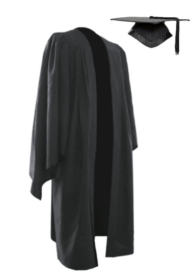 Classic Black Bachelors Graduation Mortarboard & Gown - Graduation UK