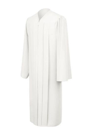 White High School Graduation Gown - Graduation UK