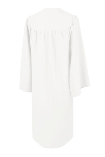 White High School Graduation Gown - Graduation UK