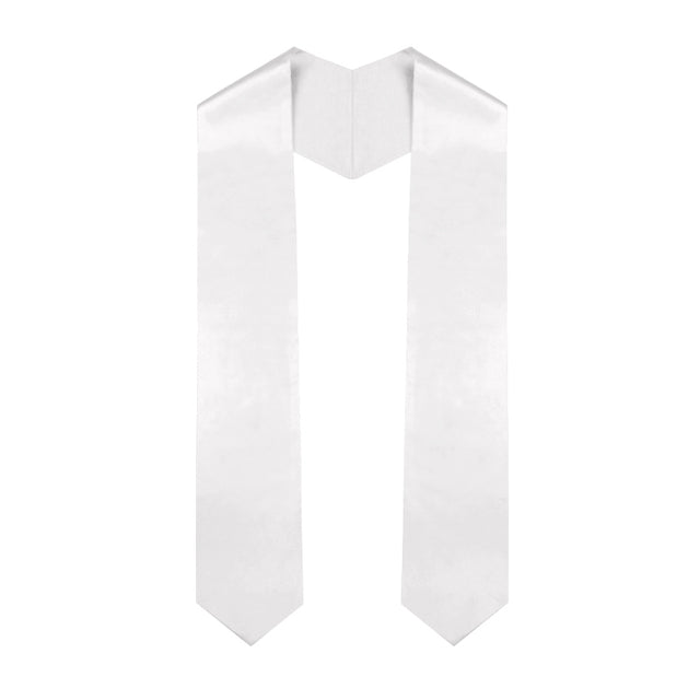 White Graduation Stole - Graduation UK