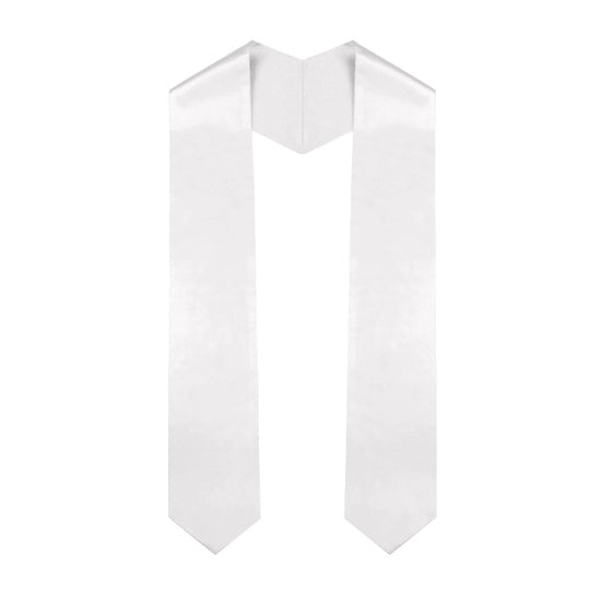 White Graduation Stole - Graduation UK