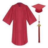 Red High School Cap, Gown & Tassel - Graduation UK