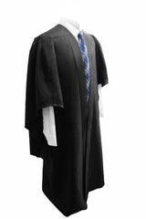 Deluxe Black Bachelors Graduation Gown - UK University Gown - Graduation UK