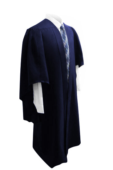 Deluxe Navy Bachelors Graduation Gown - UK University Gown - Graduation UK