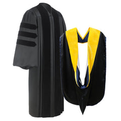 American Deluxe Doctoral Graduation Gown & Hood Package - Graduation UK