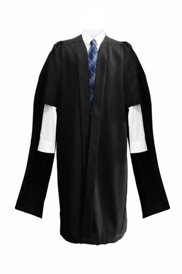 Deluxe Black Masters Graduation Gown - Graduation UK
