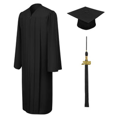 Black Primary / Secondary Cap & Gown - Graduation UK