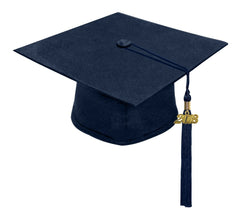 Navy Blue Primary / Secondary Cap & Tassel - Graduation UK