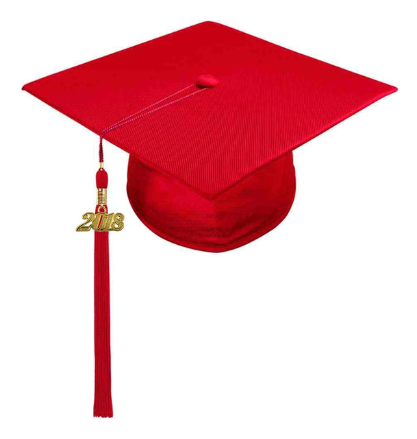 Red Childs Nursery Preschool Cap & Tassel - Graduation UK