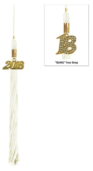 White High School Cap, Gown & Tassel - Graduation UK