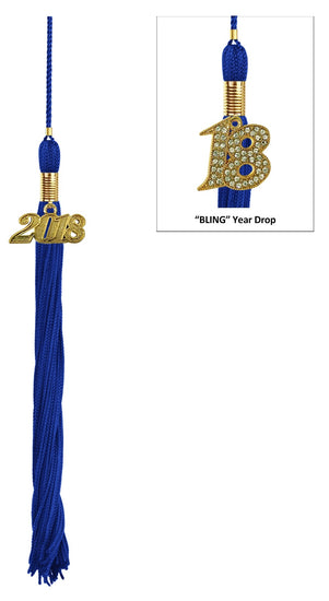 Royal Blue High School Cap, Gown & Tassel - Graduation UK