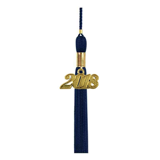 Navy Blue High School Cap, Gown & Tassel - Graduation UK